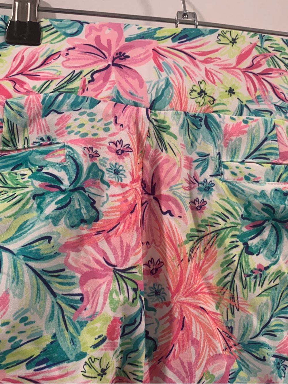 St. Peter's Sport Tropical Print Pants in Pink, Teal & Green - Picture 4 of 8